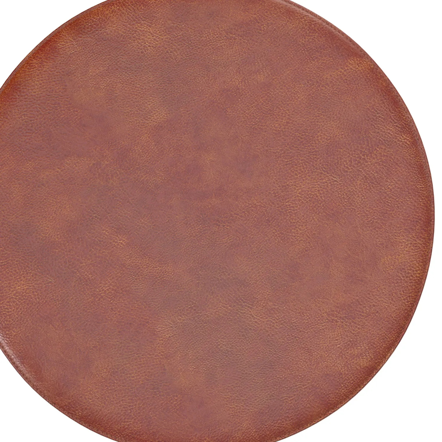 Maxwell Cognac Brown Easy Clean Vinyl Round Placemat PBR 3D Model_05